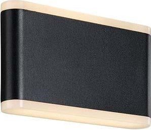Nordlux LED-Wandleuchte Akron schwarz 6W 3000K IP44 17cm - 4800870