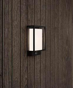 Nordlux LED-Wandleuchte Nestor Sensor schwarz 8W 2700K IP44 - 4800890