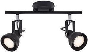 Nordlux Aufbaustrahler 2x GU10 Aschefarbe schwarz verstellbar - 4800460