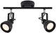 Nordlux Aufbaustrahler 2x GU10 Aschefarbe schwarz verstellbar - 4800460