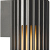 Nordlux Wandleuchte Aludra rund E27 Silber Anthrazit IP54 - 4800941