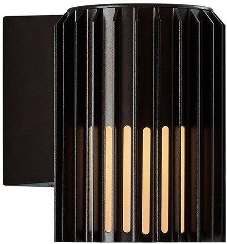Nordlux Wandleuchte Aludra rund E27 schwarz IP54 - 4800940
