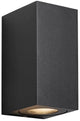 Nordlux Wandleuchte Canto Maxi2 Quadrat 2x Gu10 Schwarz IP44 - 4800950