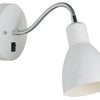 Nordlux Wandleuchte E14 Zyklon weiß mit Schalter - 4800442