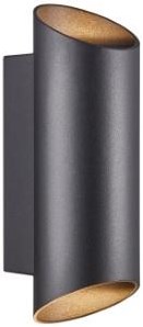 Nordlux Wandleuchte Nico rund 2x gu10 schwarz IP54 - 4800920