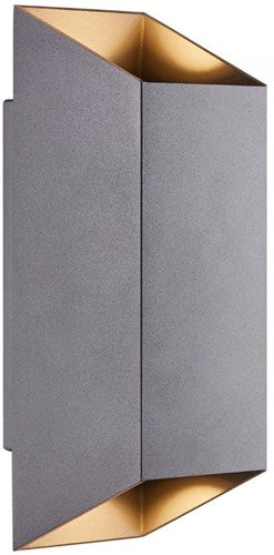 Nordlux Wandleuchte Nico quadratisch 2x gu10 anthrazit ip54 - 4800919