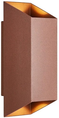 Nordlux Wandleuchte Nico quadratisch 2x gu10 Rost IP54 - 4800917