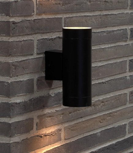 Nordlux wandleuchte zinn maxi doppel 2x gu10 schwarz ip54 - 4800936