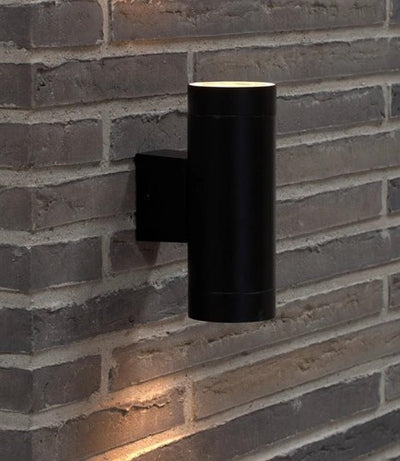 Nordlux wandleuchte zinn maxi doppel 2x gu10 schwarz ip54 - 4800936
