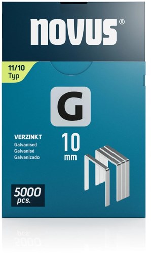 Heftklammern Novus 11-10 Silber