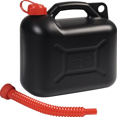 Jetzt kann Kraftstoff transportiert werden | Fassungsvermögen 10 l | schwarzes HD-PE | L330xB165xH320 mm | 1 Stück - 4000819000 4000819000