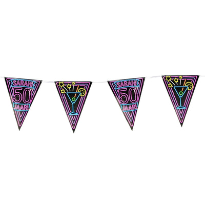 Paperdreams Neon-Partyflagge Sarah