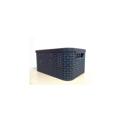 Curver Curver Storage Box Style mit Deckel L 30 l Metallic Silberfarbe