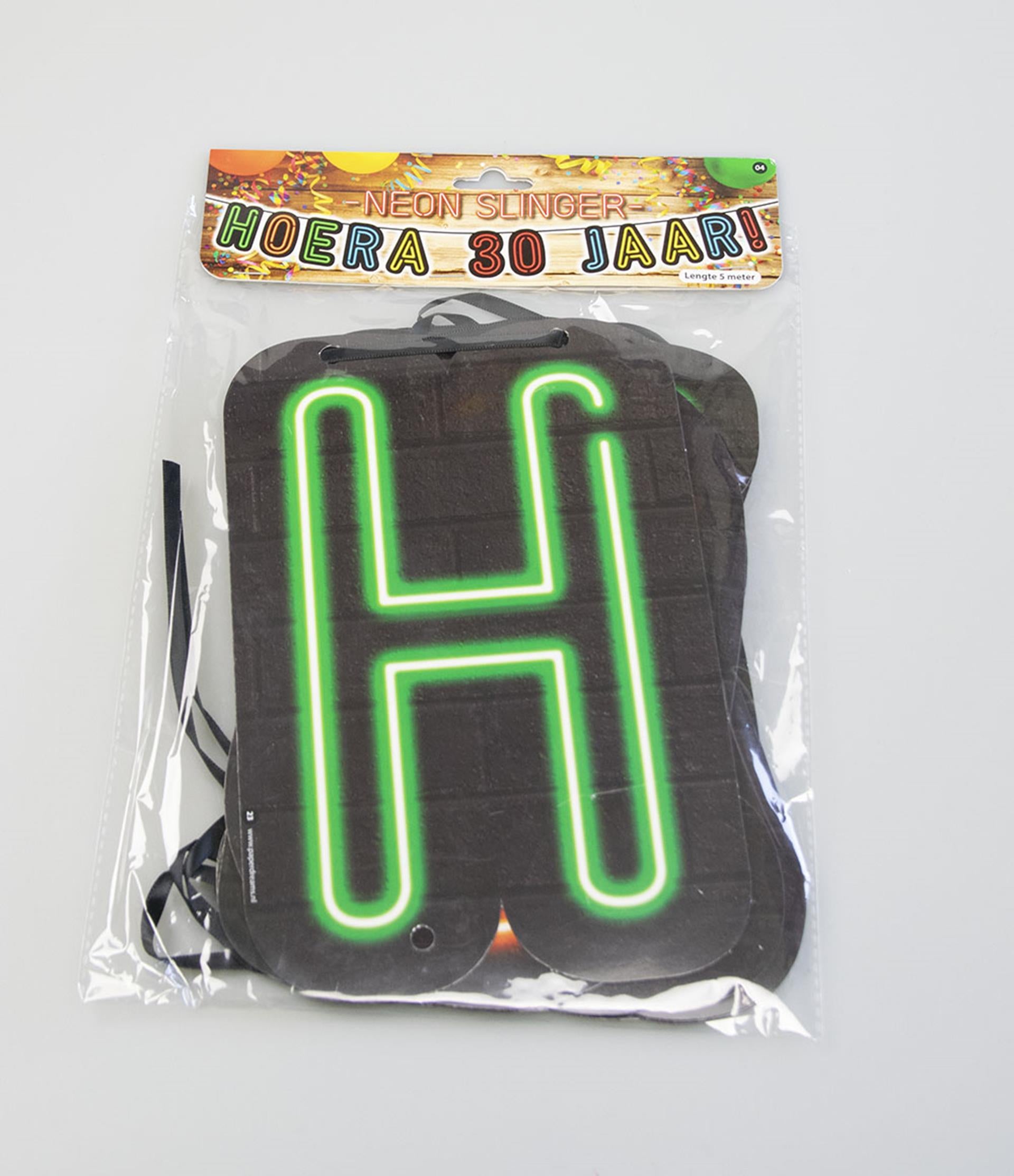 Paperdreams Neongirlande Hurra 30 Jahre!