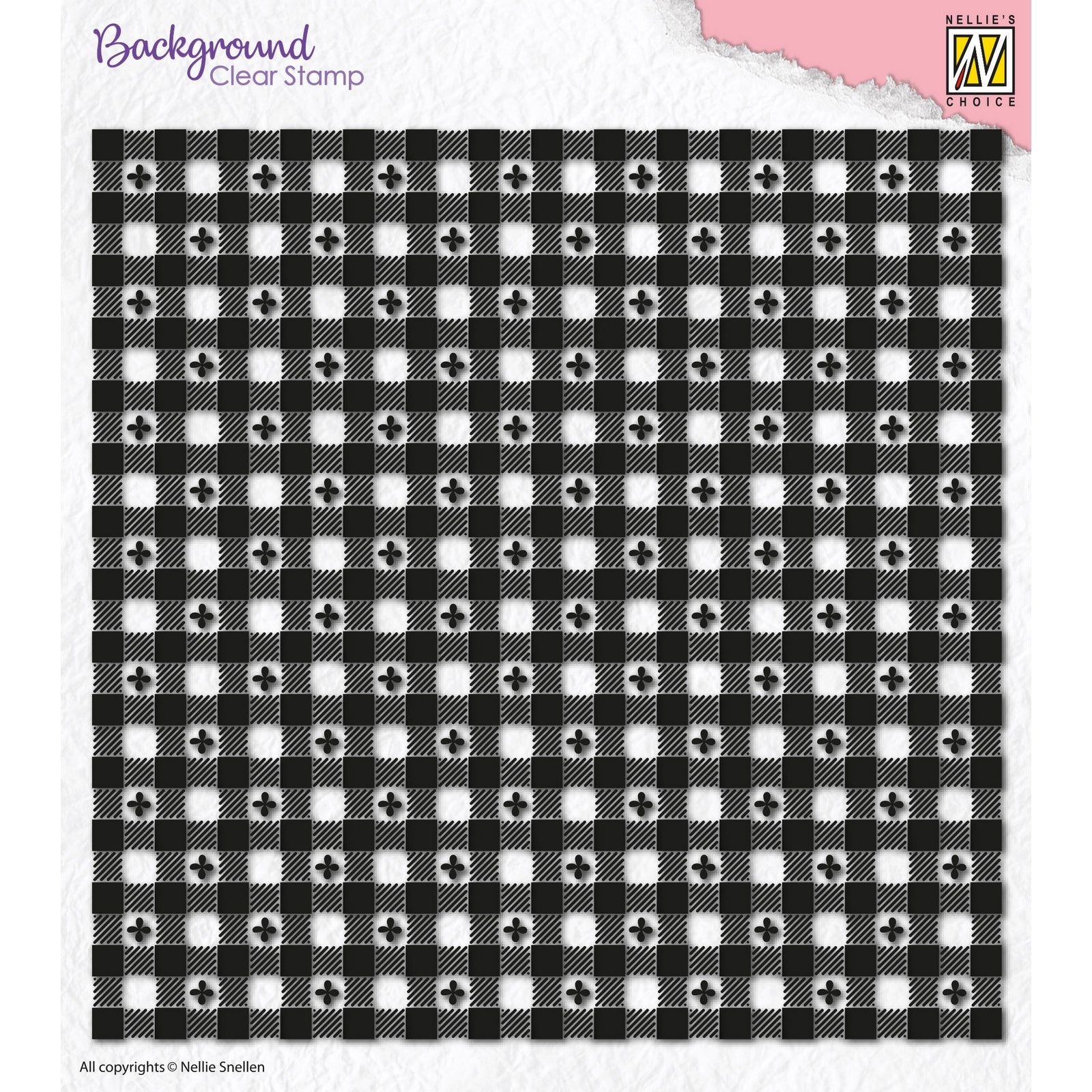 Nellies Wahl • Kleeblatt-Quadrate mit durchsichtigem Stempelhintergrund