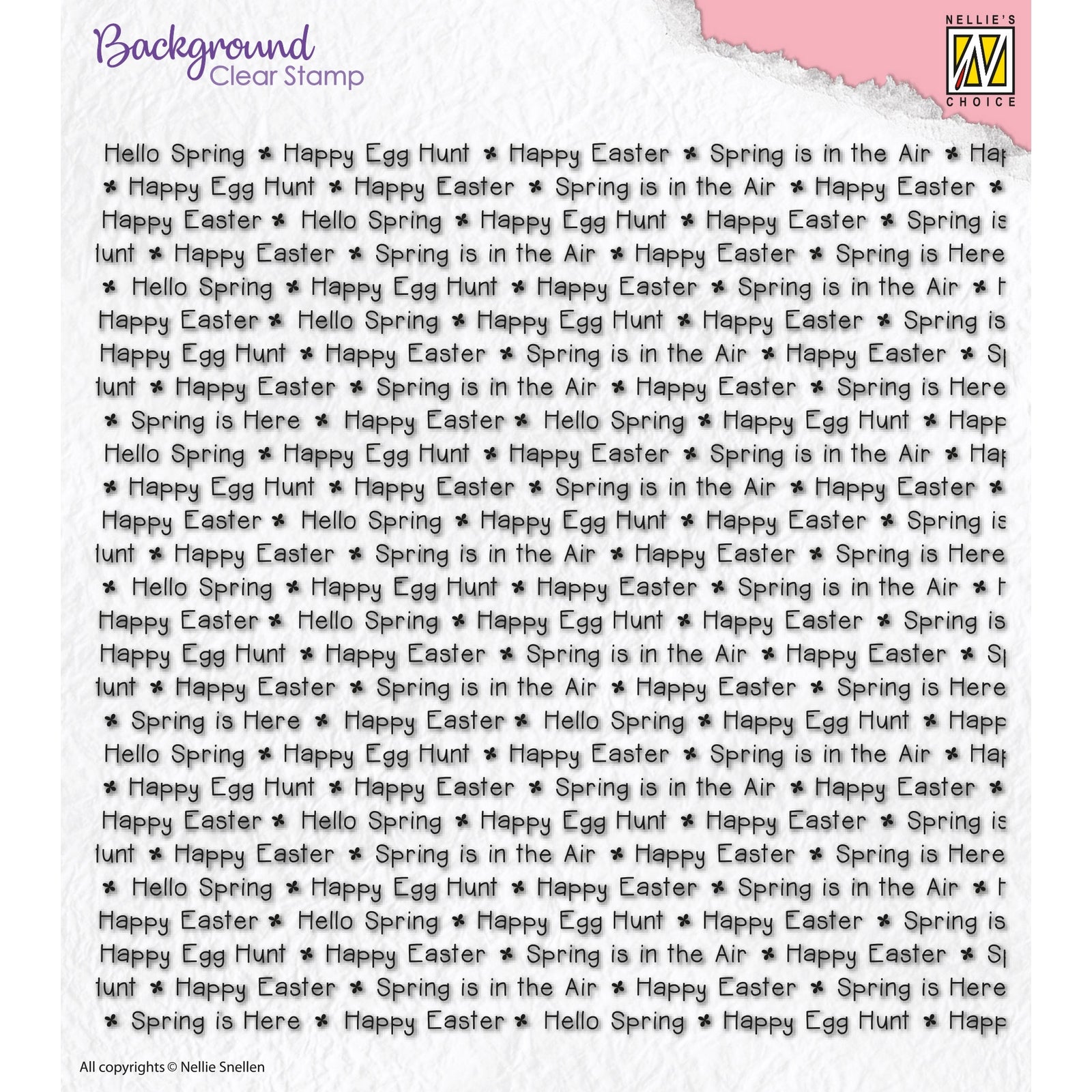 Nellies Wahl • Hintergrundklarer Stempel Frohe Ostern