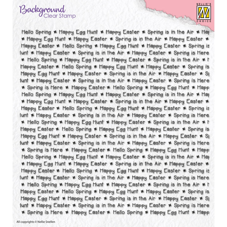 Nellies Wahl • Hintergrundklarer Stempel Frohe Ostern