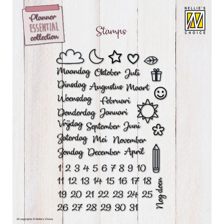 Nellies Wahl • Clear Stamps Planner Essentials NL 61st.