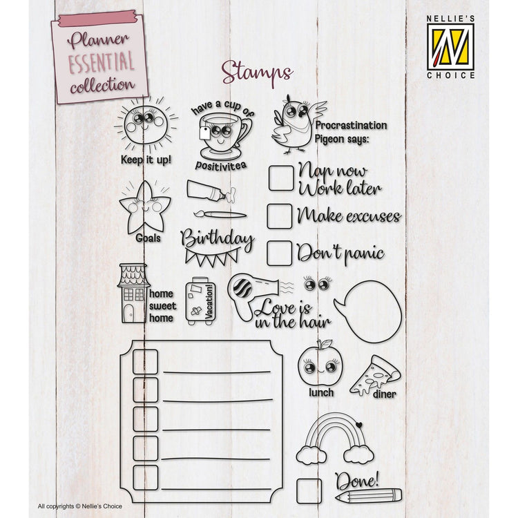 Nellies Wahl • Clear Stamps To-Do's More 22 Stück.