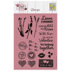 Nellies Wahl • Transparente Stempel „Liebe ist überall“, 22 Stück.