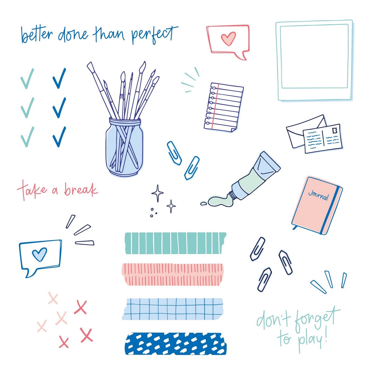 Nienke vletter • Aufkleberbögen 3 Stk.