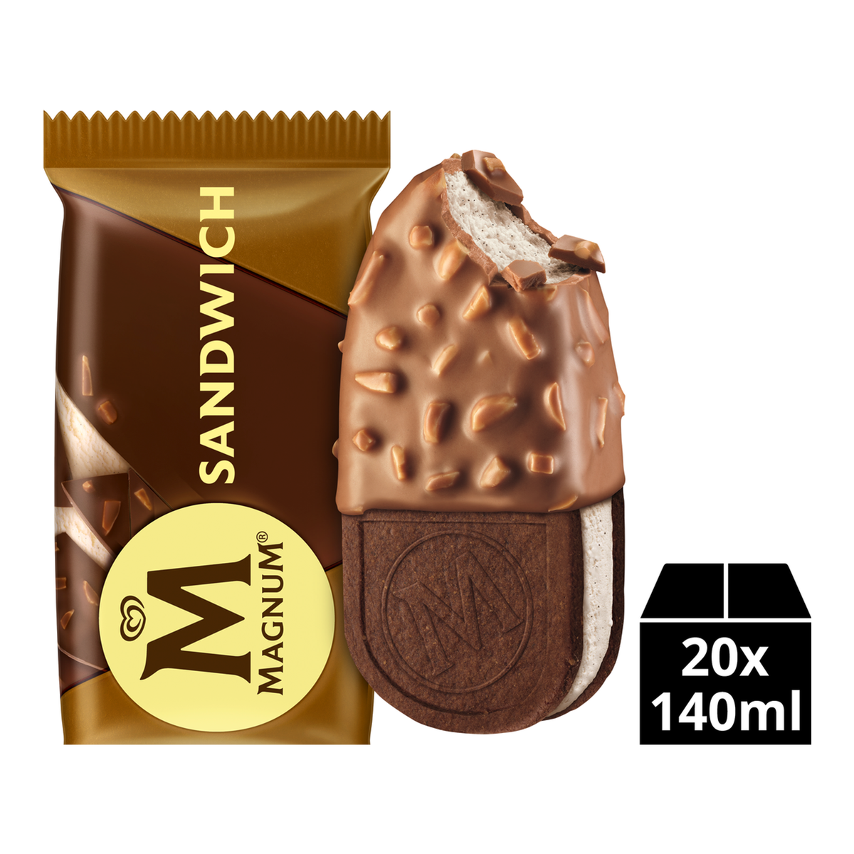 Ola Handeis Magnum Sandwich Mandel (20x 140ml)