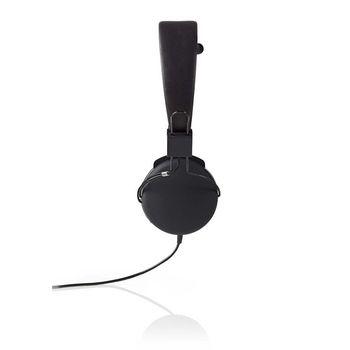Nedis Hpwd1100bk Kopfhörer mit Kabel-One-Ear-faltbar 1,2 m rundes Kabelschwarz