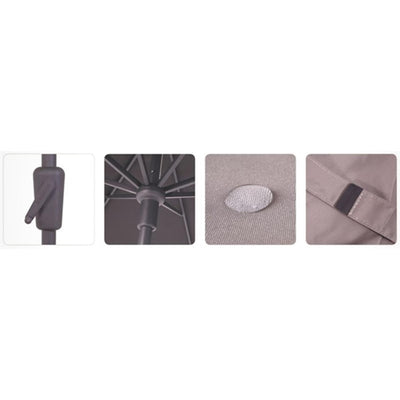Madison Sonnenschirm Syros 280x280cm drehbar taupe