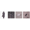 Madison Parasol Syros Luxusrunde 350 cm Grau
