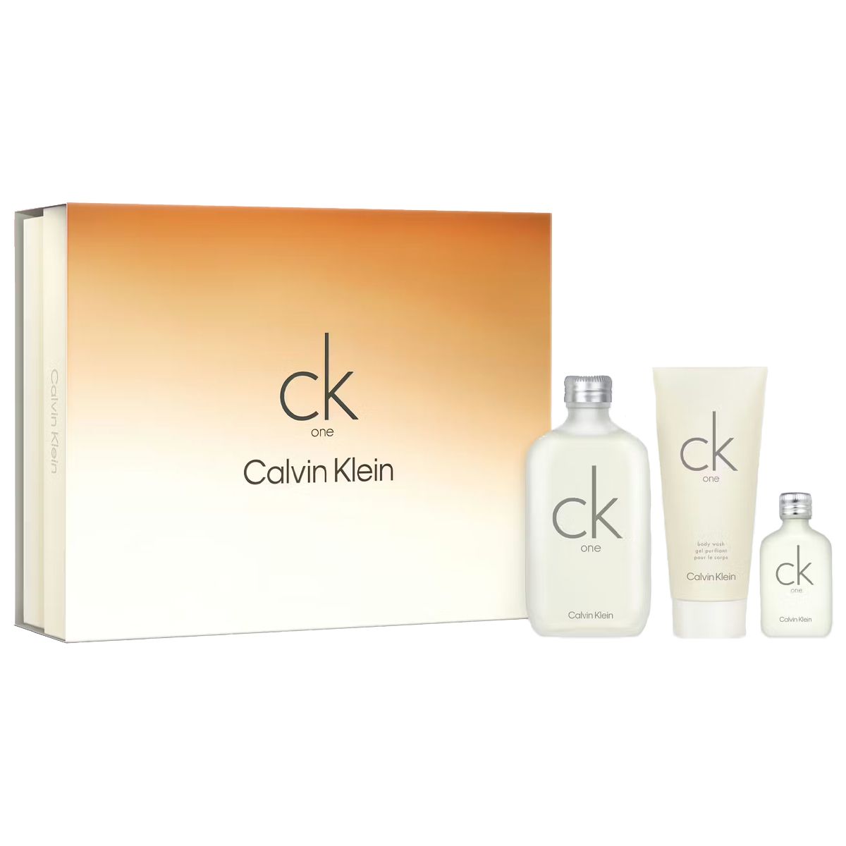Calvin Klein One Geschenkset Eau de Toilette 100 ml + Mini + Duschgel 100 ml Unisex