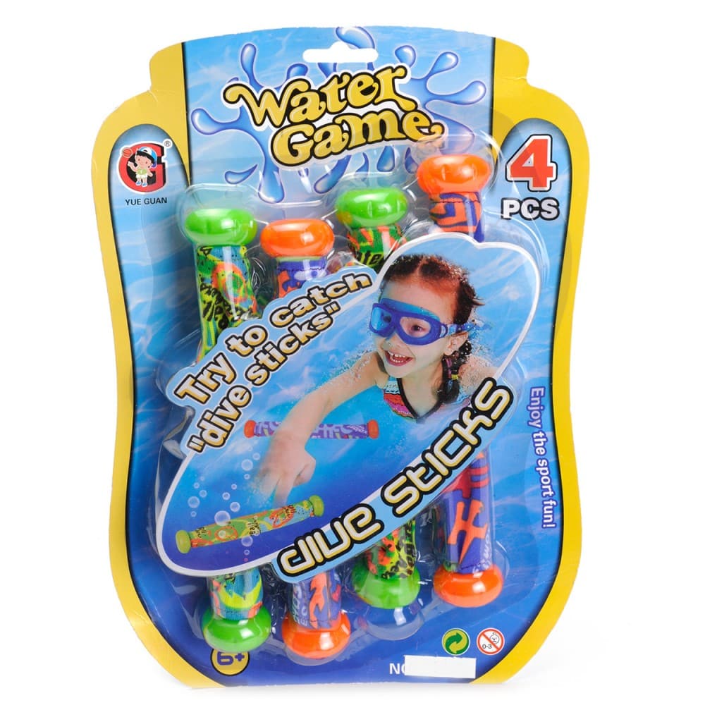 Jonotoys Wasserspiel taucht Sticks 4 Stücke auf