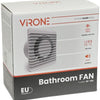 Orno Badezimmer – WC-Ventilator weiß 100 mm + Timer und Sensor – 8611020