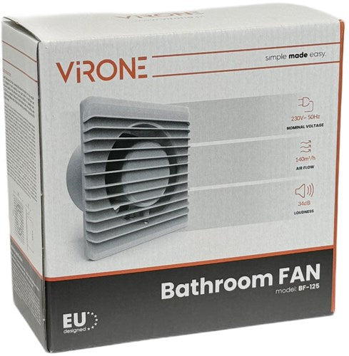 Orno Badezimmer – WC-Ventilator weiß 125 mm + Timer – 8611060