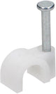 Orno Kabelclip 8 mm rund, weiß, Beutel (100) – 4113214