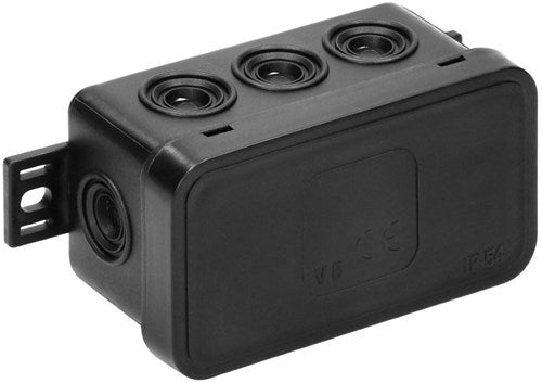 Orno kabelbox ip54 schwarz schmal 80x45x41mm - 4034050