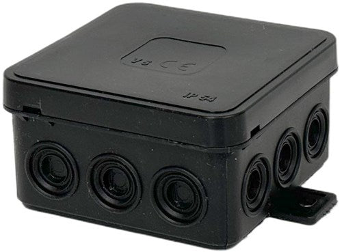 Orno kabelbox ip54 schwarz quadratisch 85x85x41mm - 4034052