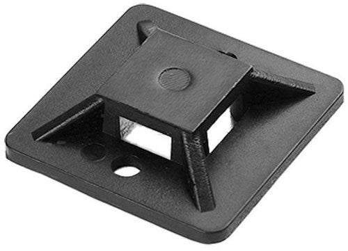 Orno Klebesattel für Kabelbinder 20x20mm, schwarze Tasche (50) - 4113482