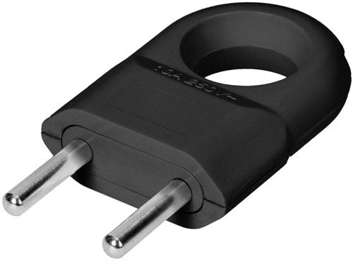 Orno-Stecker Euro mit Abschleppöse schwarz - 6140236