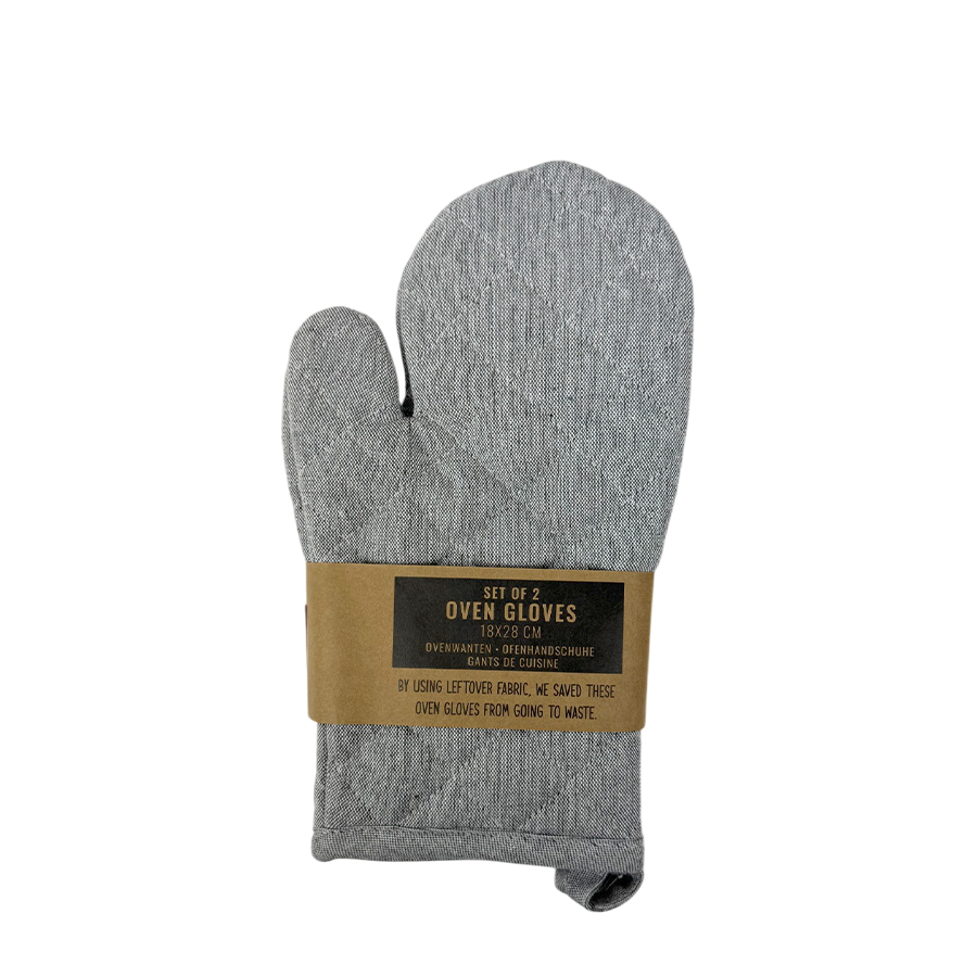 Ofenhandschuh hellgrau 18x28cm 2 Stück
