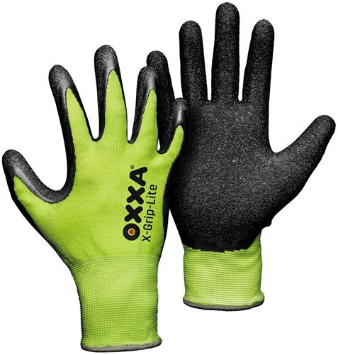 Oxxa x-grip-lite 51-025 Handschuh schwarz gelb 10 | 12 Stk