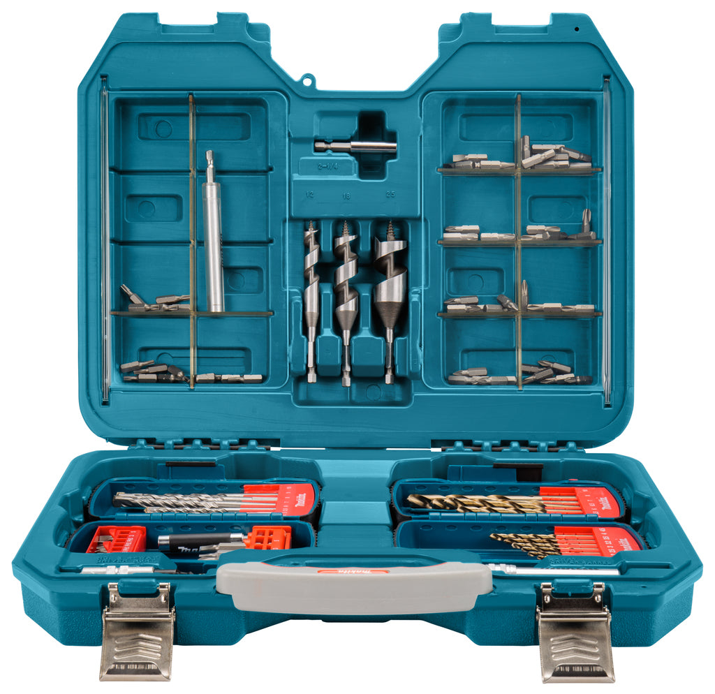 Makita-Zubehör p-71065 | Bohrer- und Schraubendreher-Bit-Set | 104 Stück im Koffer