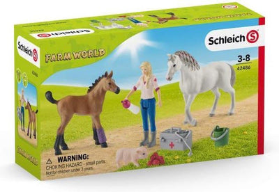 42486 Tierarzt besuchen Stute und Fohlen
