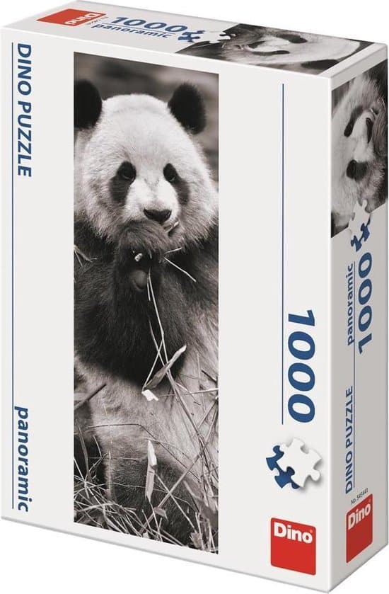 Dinotoys Dino Puzzle - Panorama Panda im Gras - 1000 Stücke