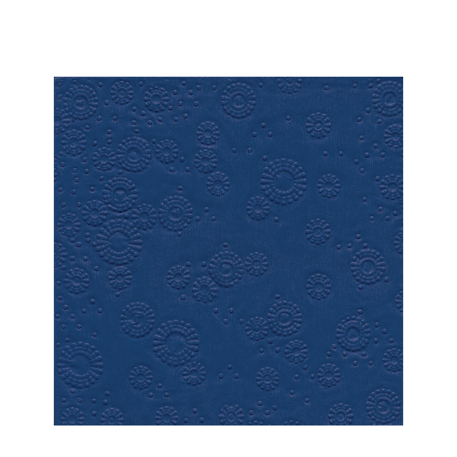 Paper+design Serviette 3-lagig 25x25cm Momente Relief blau 16 Stück