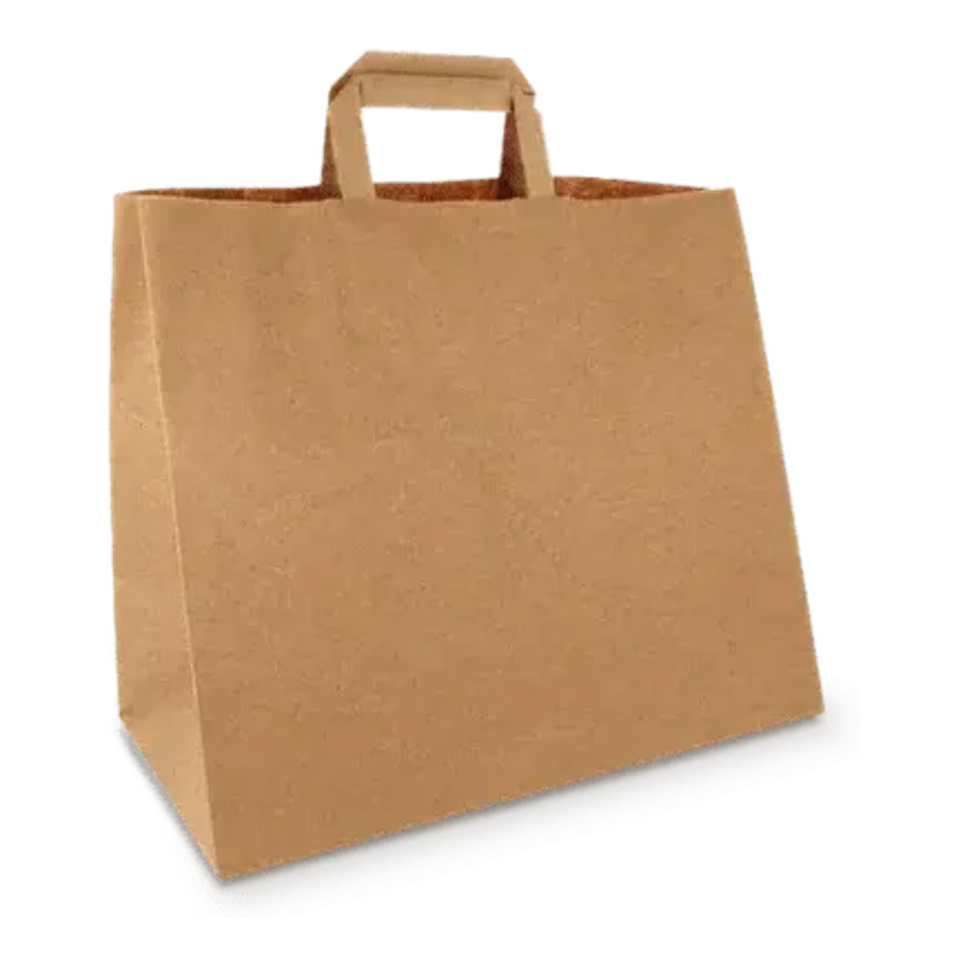 Papiertragetasche groß 32+17x27cm braun (250 Stück)