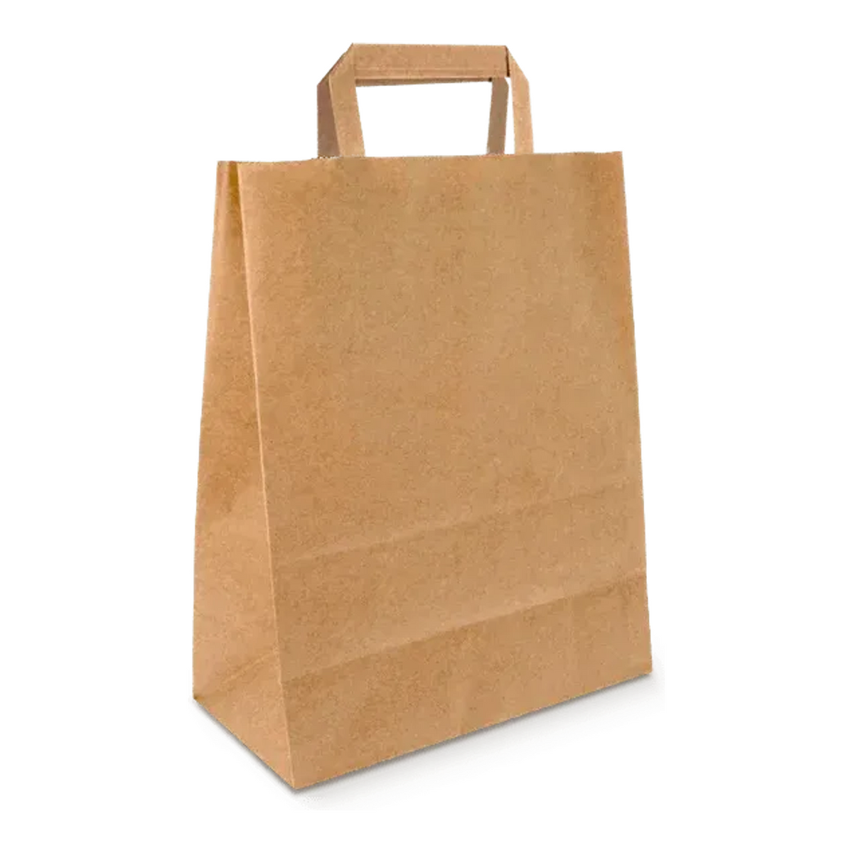 Papiertragetasche klein 22+10x28cm braun (250 Stück)