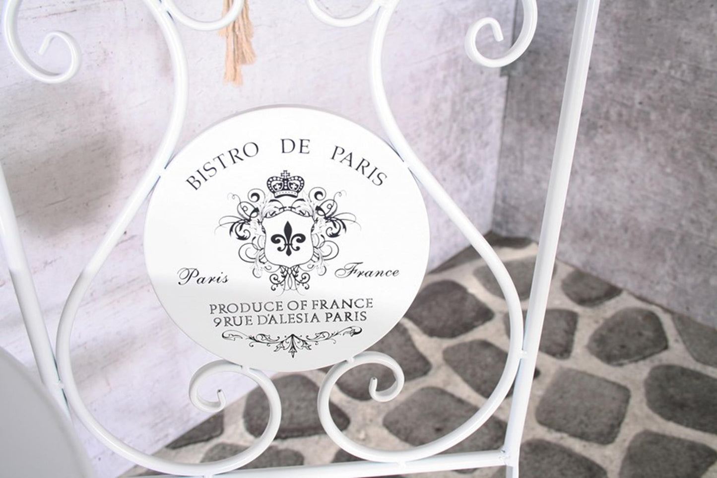 Sens Bistroset Paris 3-teilig Metall weiß