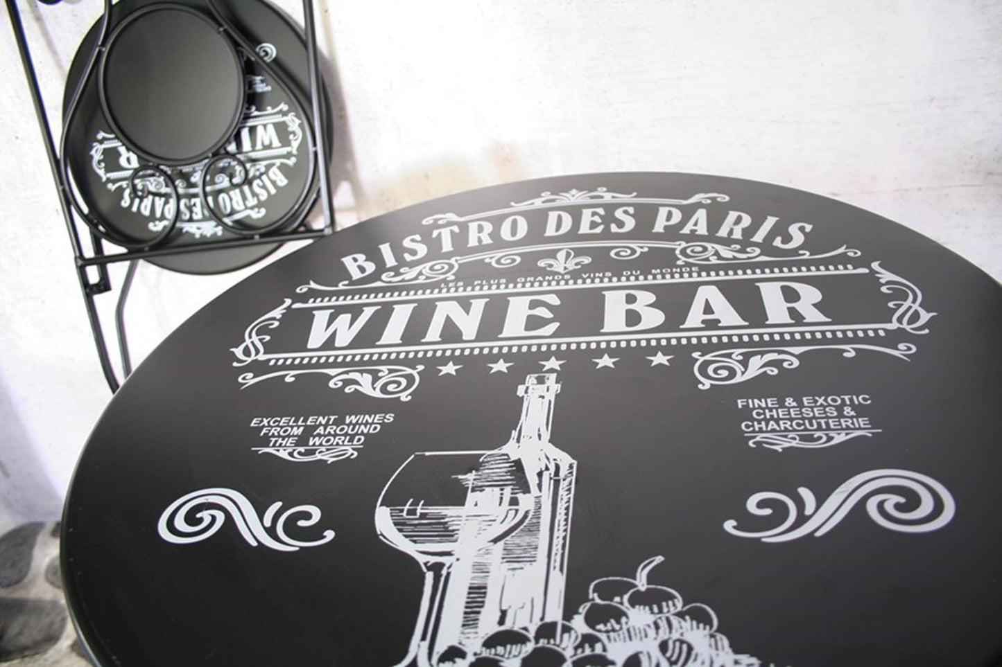 Sens Bistroset Paris 3-teilig Metall schwarz