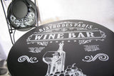 Sens Bistroset Paris 3-teilig Metall schwarz - afbeelding 2