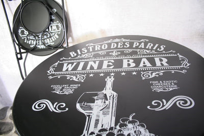 Sens Bistroset Paris 3-teilig Metall schwarz